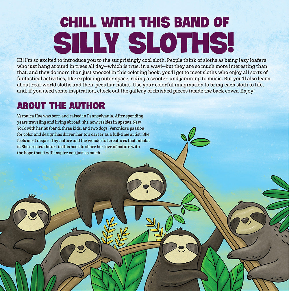 Sloths coloring book â fox chapel publishing co