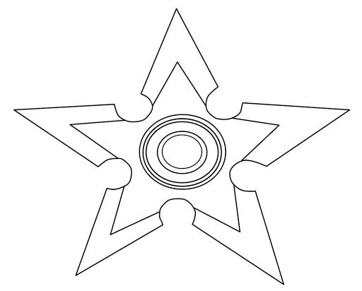 Fidget spinner coloring pages