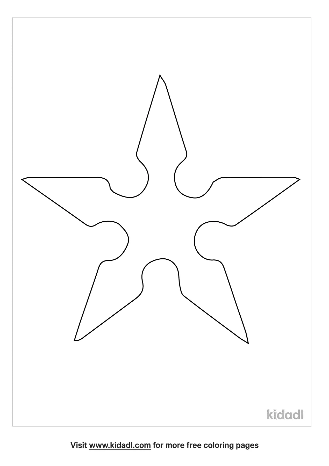 Free ninja stars nice coloring page coloring page printables