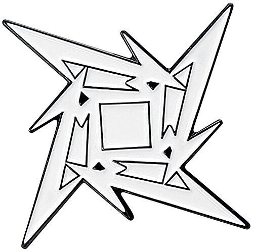 Metallica ninja star pin badge