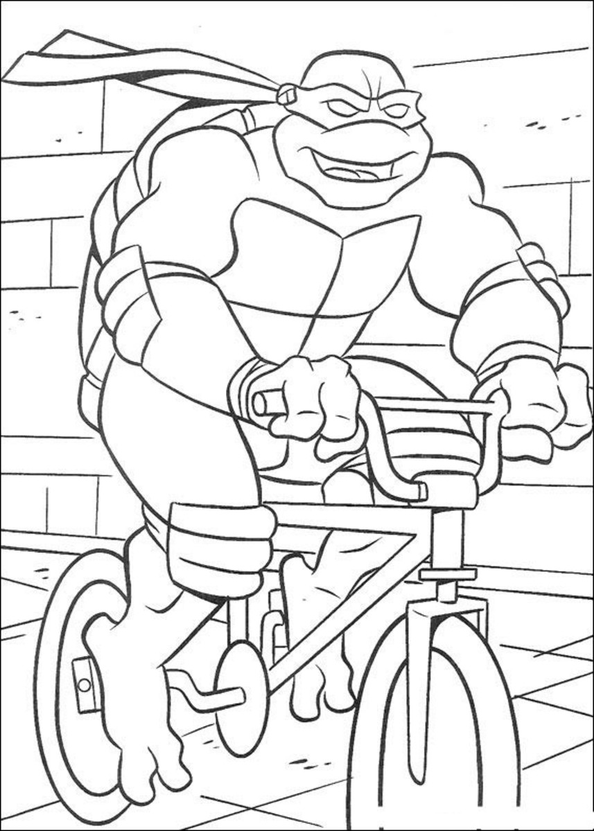 Teenage mutant ninja turtles printable coloring pages