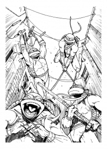 Ninja turtles coloring pages to download for free