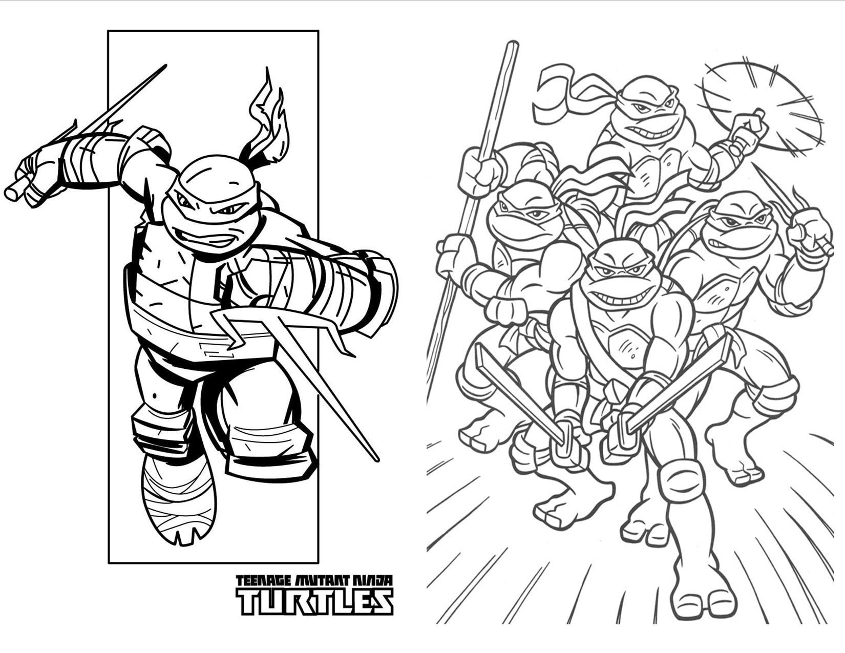 Ninja turtles coloring pages