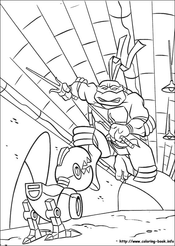 Teenage mutant ninja turtles coloring picture