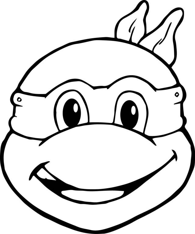 Inspired image of ninja turtle coloring page