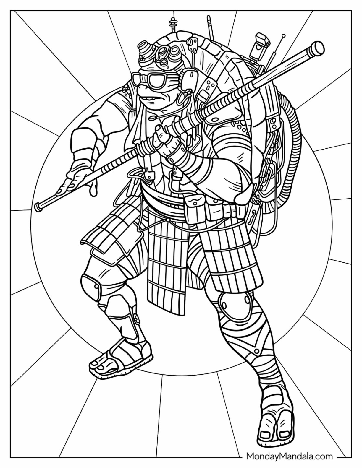 Ninja turtles coloring pages free pdf printables