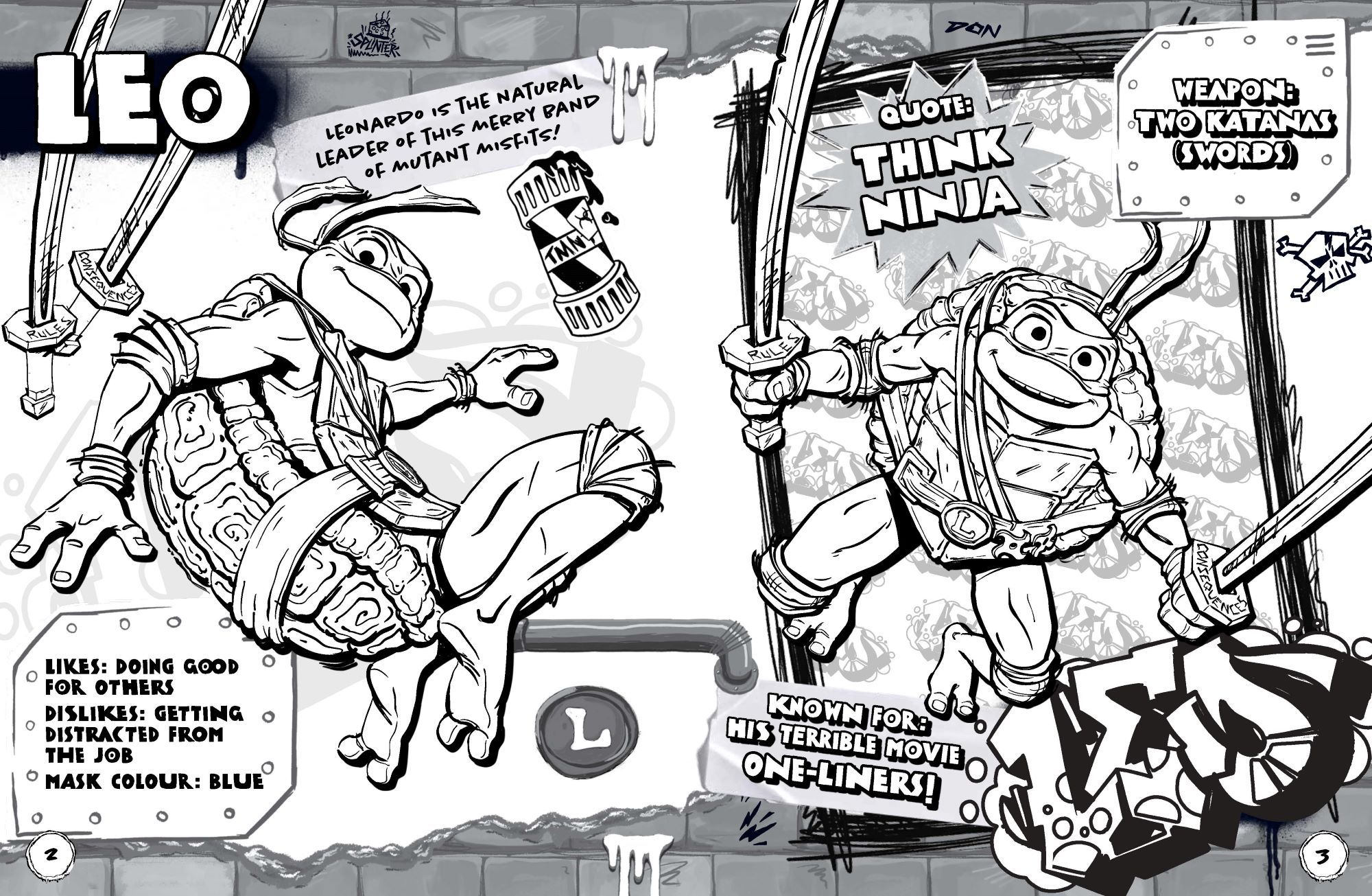 Teenage mutant ninja turtles mutant mayhem mega colouring book big w ninja turtles teenage mutant ninja turtles mutant