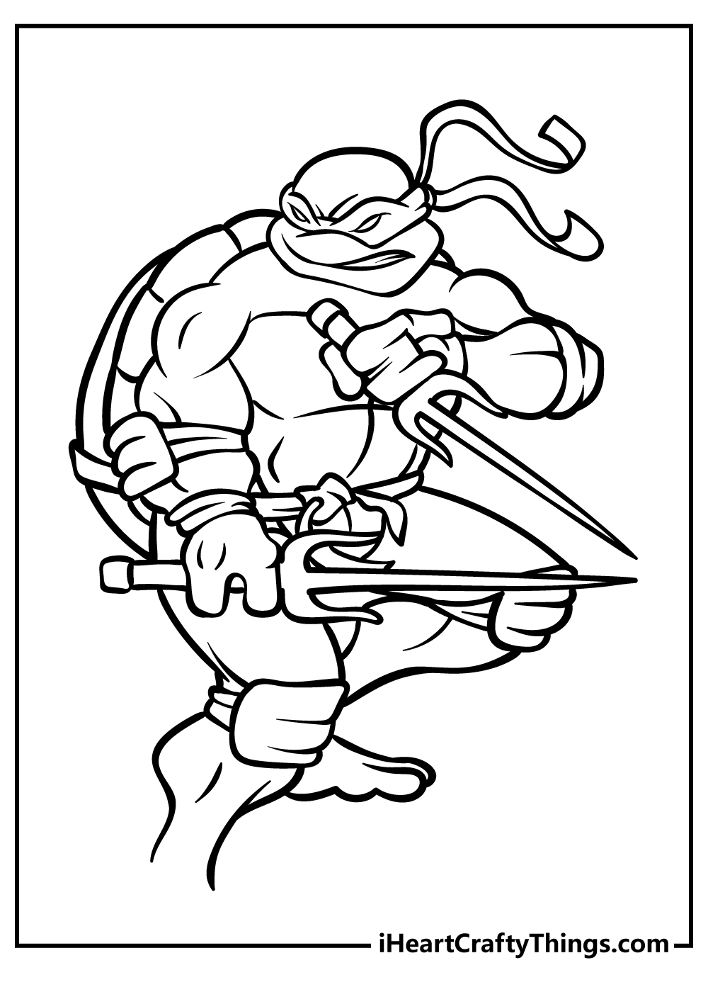 Ninja turtles coloring pages free printables