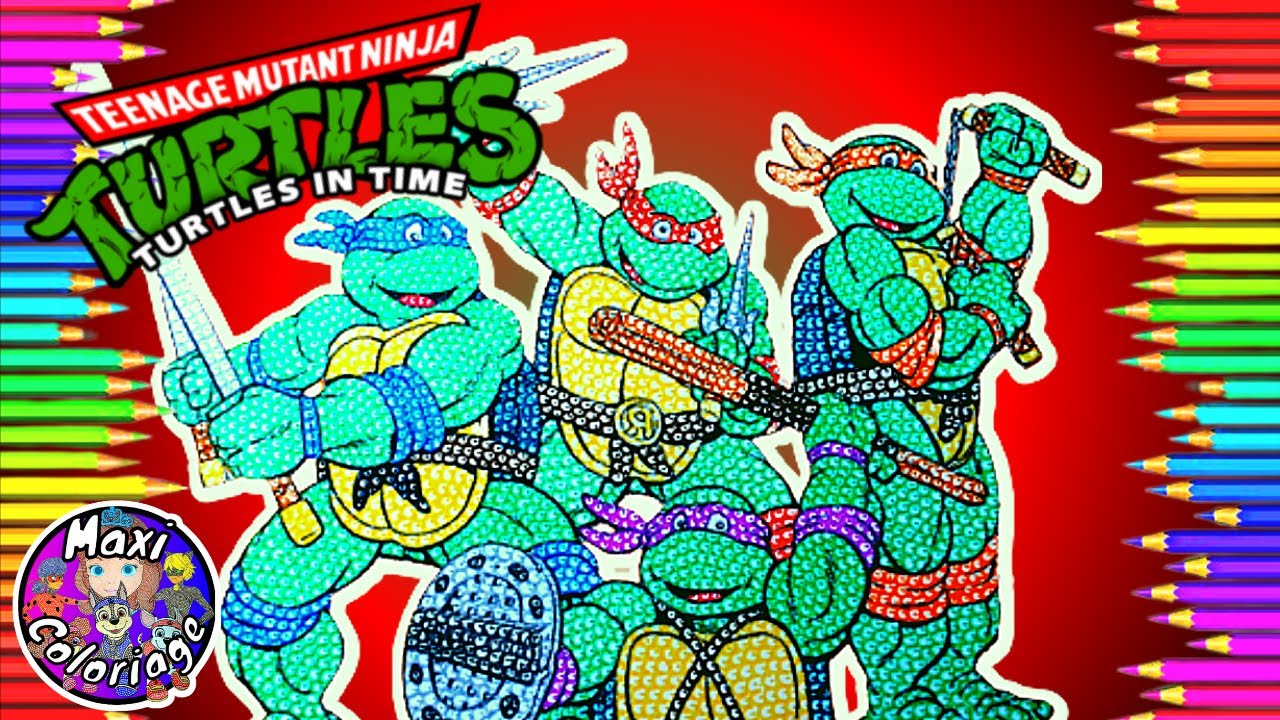 Ment colorier et dessiner les tortues ninja