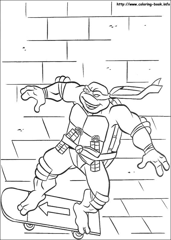 Teenage mutant ninja turtles coloring picture