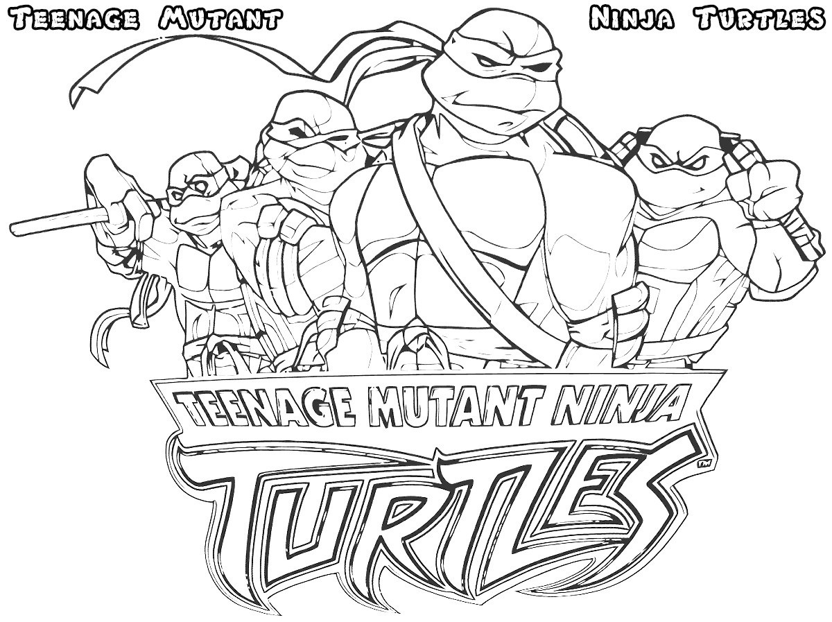 Teenage mutant ninja turtles coloring pages