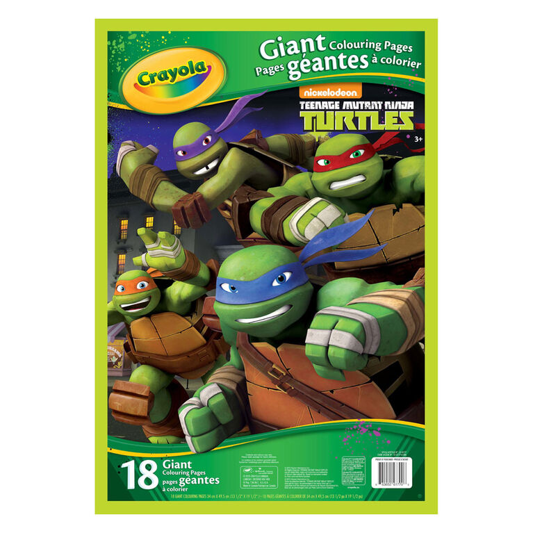 Crayola giant colouring pages teenage mutant ninja turtles toys r us nada