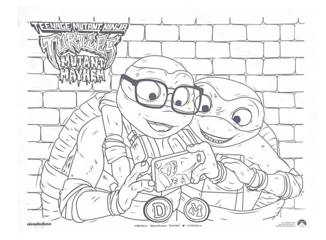 Tmnt mutant mayhem coloring pages rtmnt