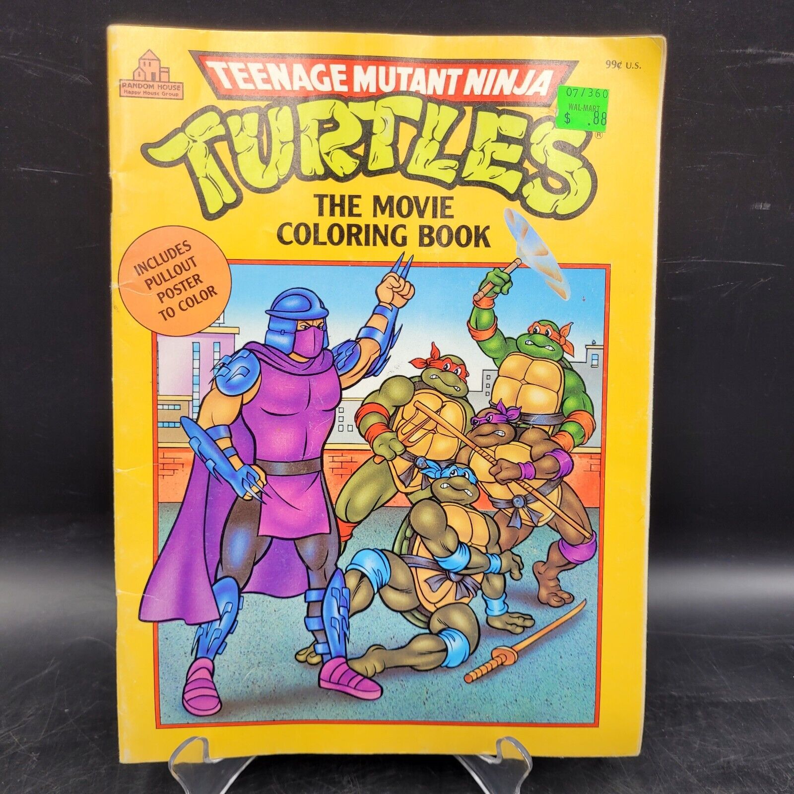 Vintage teenage mutant ninja turtles the movie coloring book random house