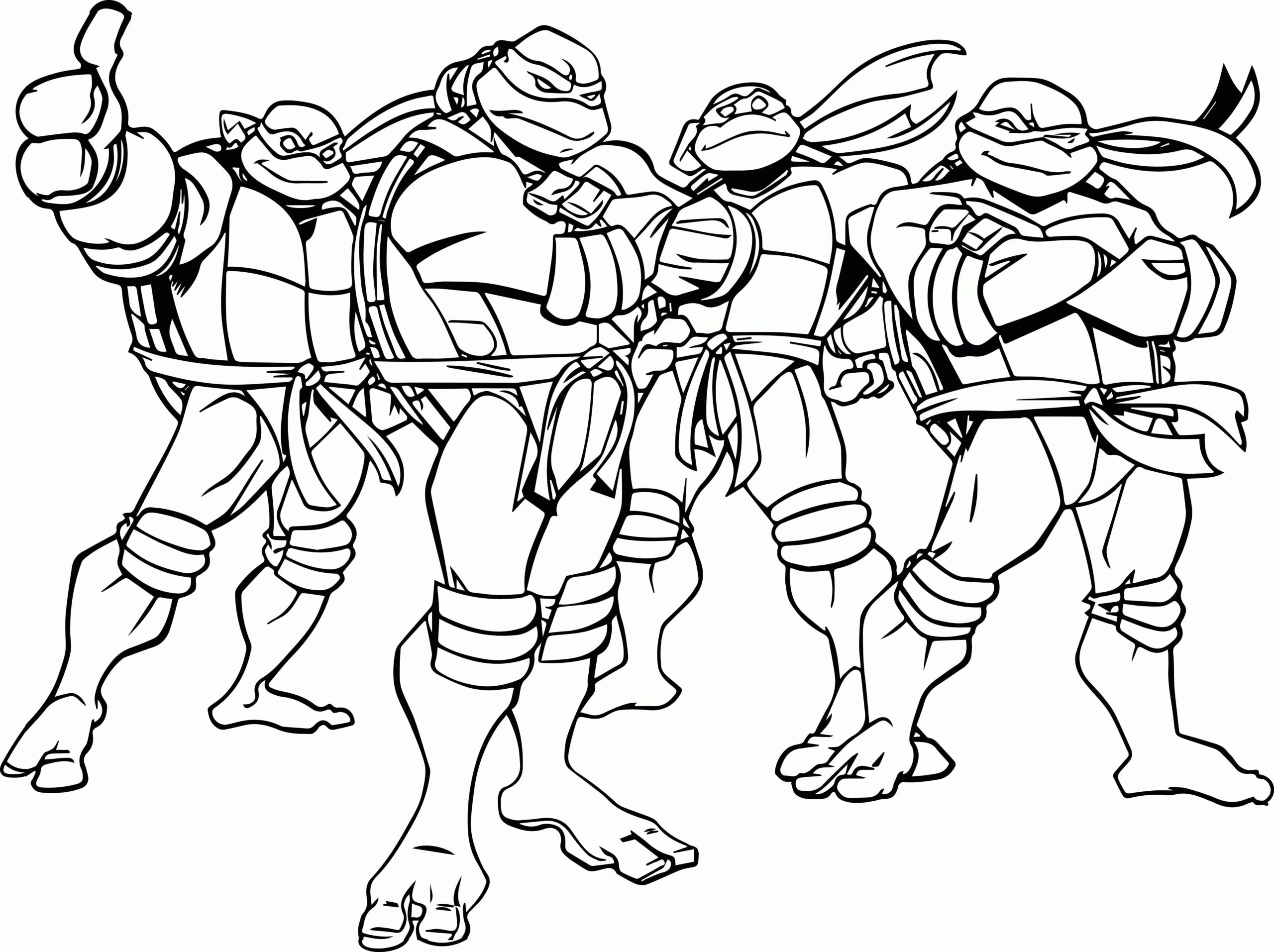 Ninja turtles coloring pages