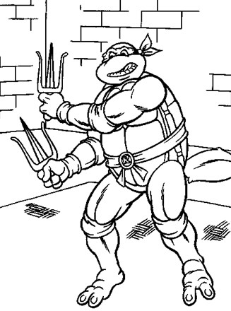 Teenage mutant ninja turtles coloring page