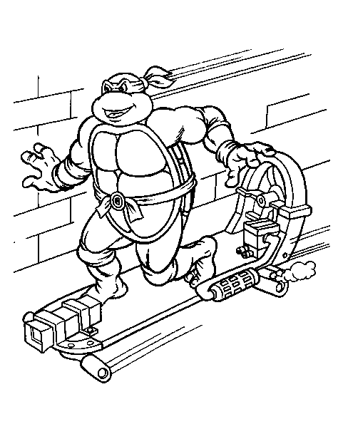 Ninja turtles coloring pages to print for kids