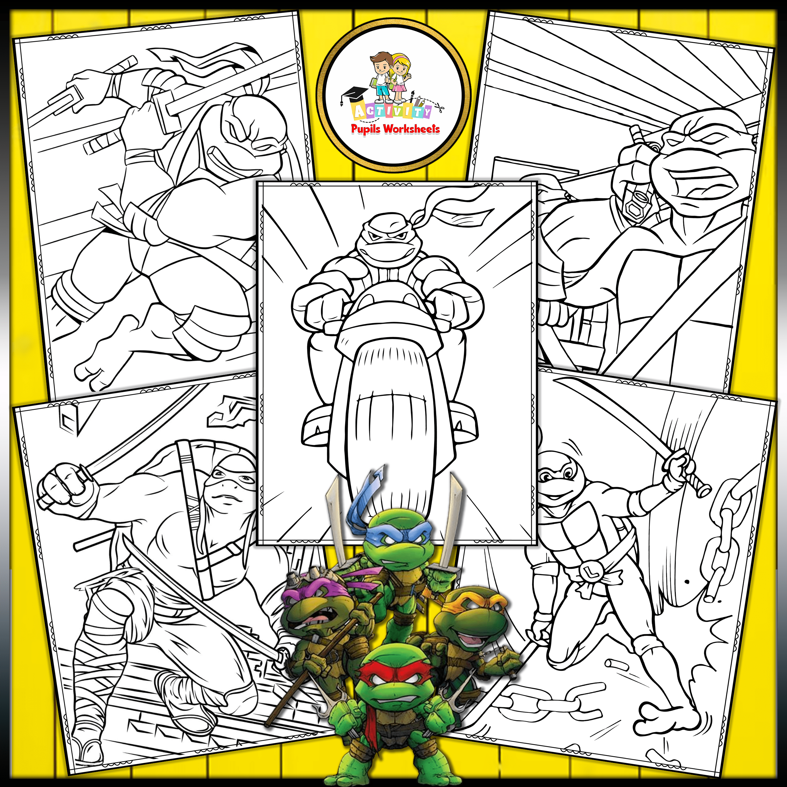 Ninja turtles coloring pages