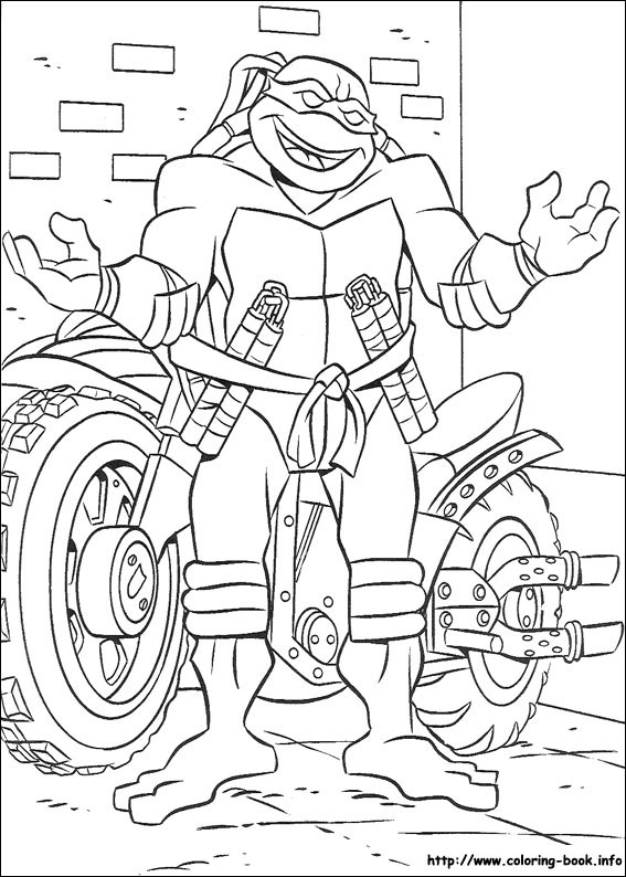 Teenage mutant ninja turtles coloring picture