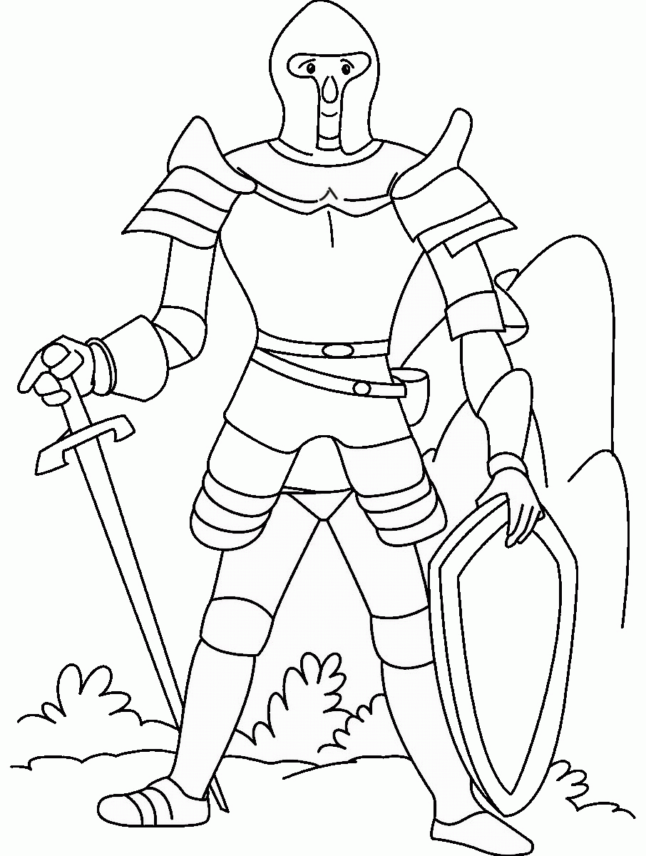 Ninja warrior ninja coloring page