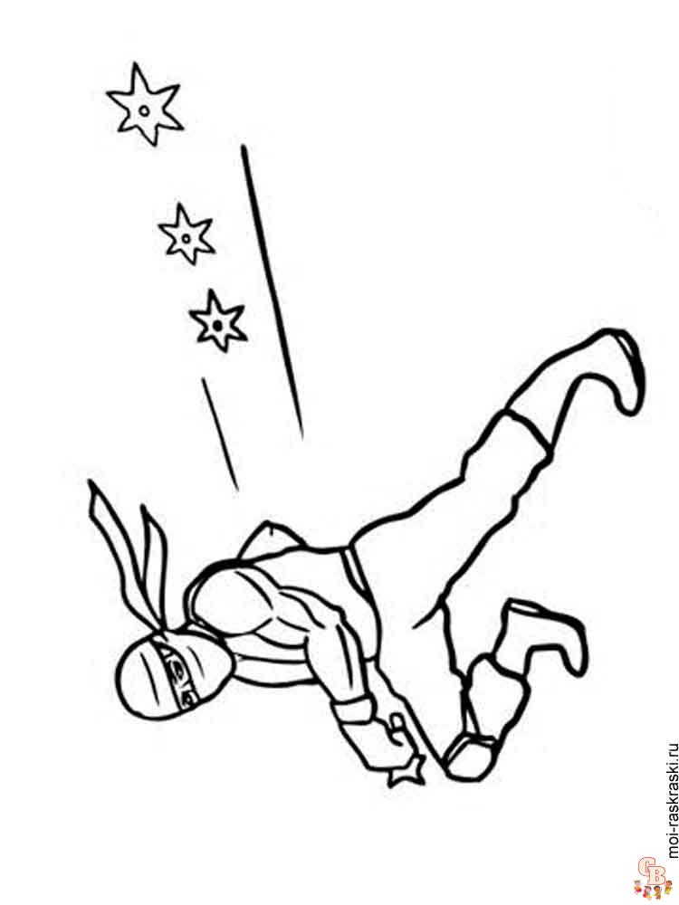 Ninja coloring pages