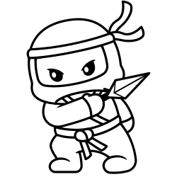 Ninja coloring pages