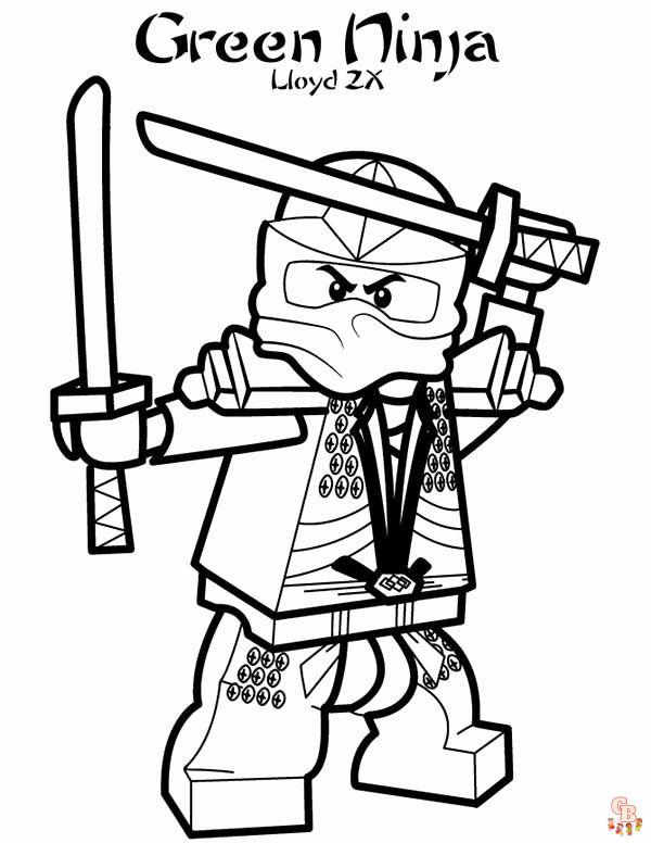 Free printable ninjago lloyd coloring pages for kids