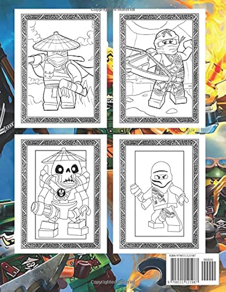 Ninjago coloring book amazing coloring pages for kids and adults new and latest high quality and premium pictures to draw publishing artzakfunny books