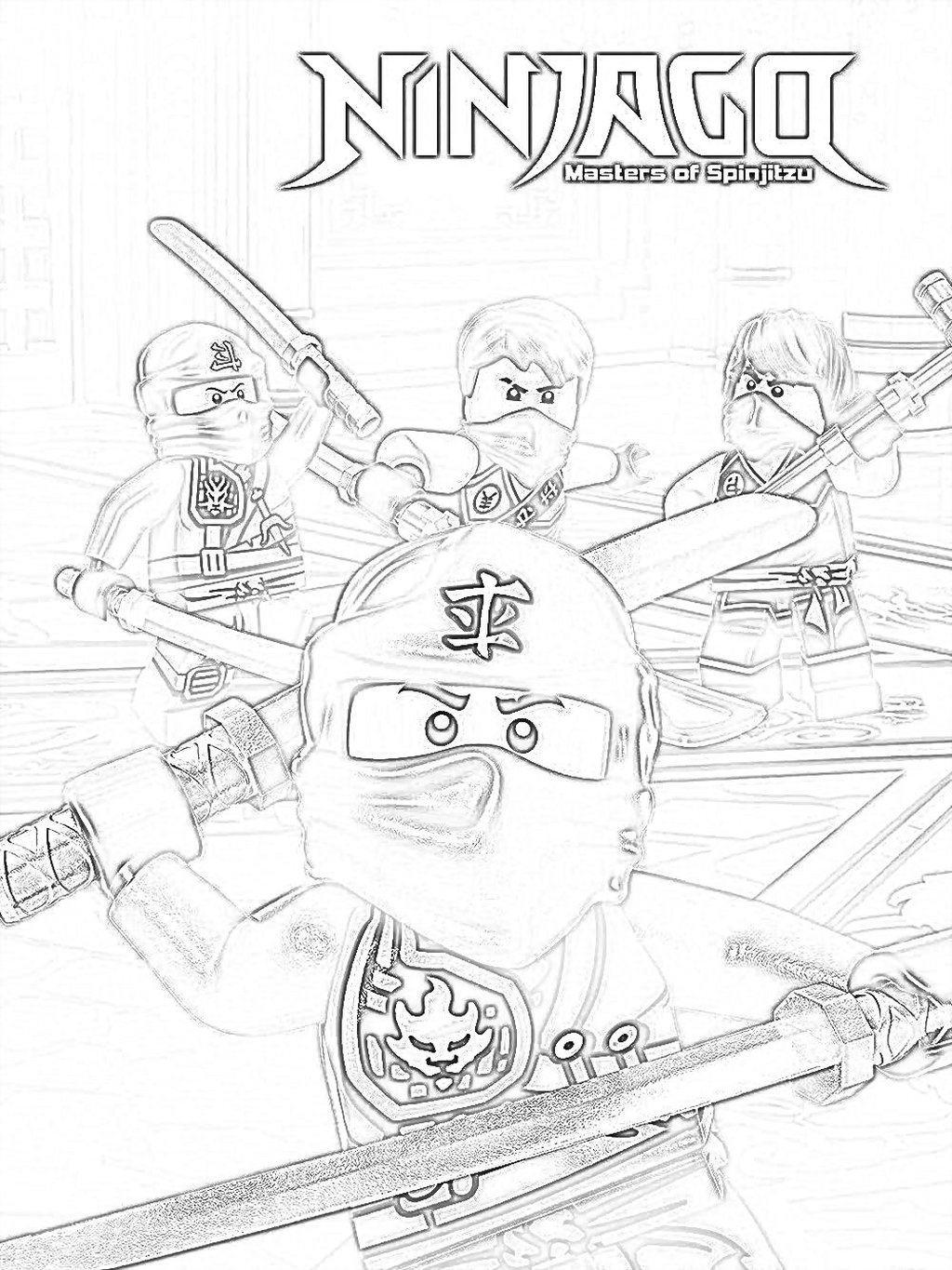 Ninjago coloring page