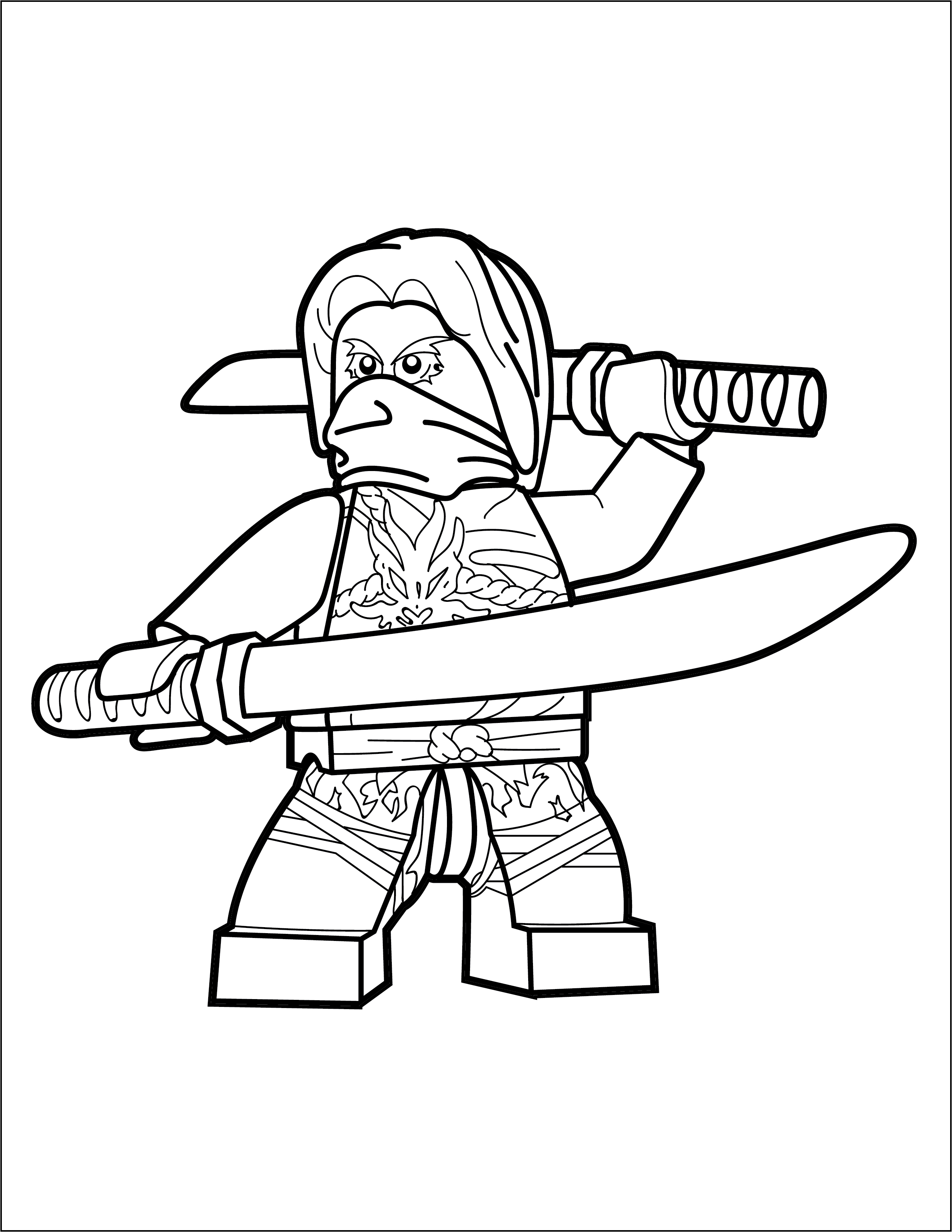 Lego ninjago coloring page