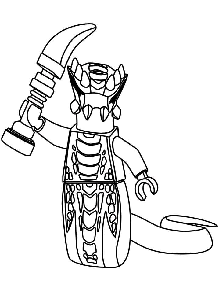 Lego ninjago acidicus coloring page