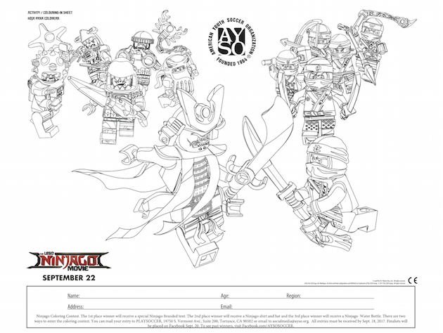 The lego ninjago movie printables