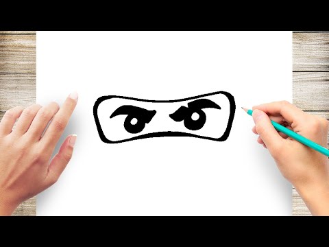 How to draw ninjago eyes