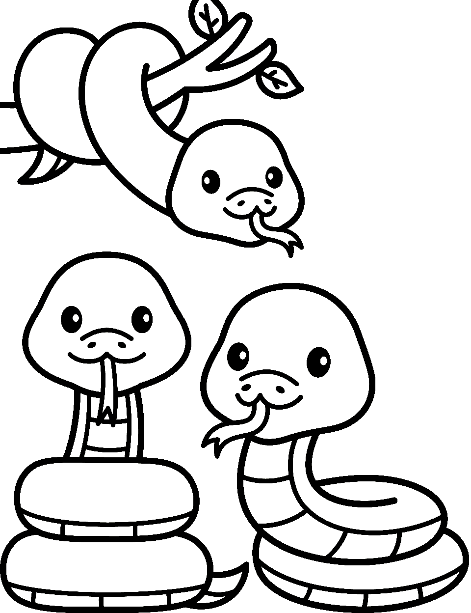 Snake coloring pages free printable sheets