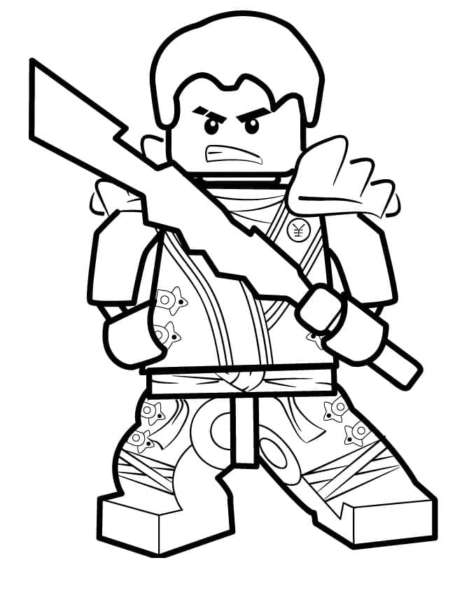 Lego ninjago free coloring page