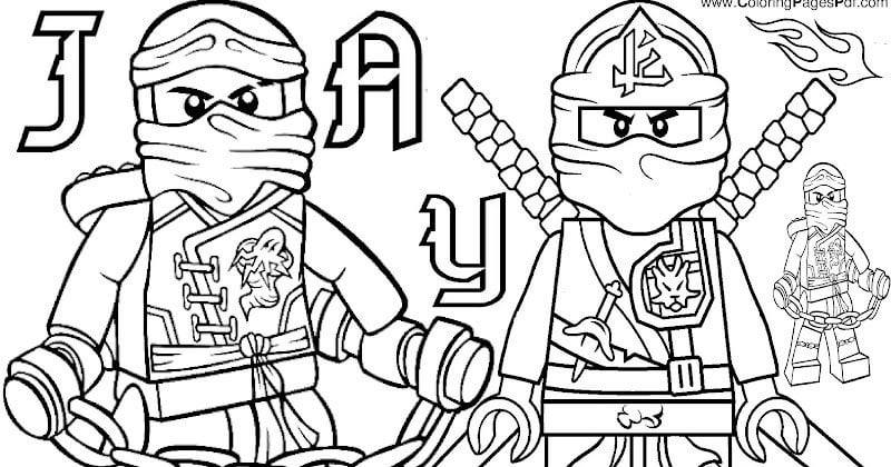 Ninjago coloring pages jay rcoloringpagespdf