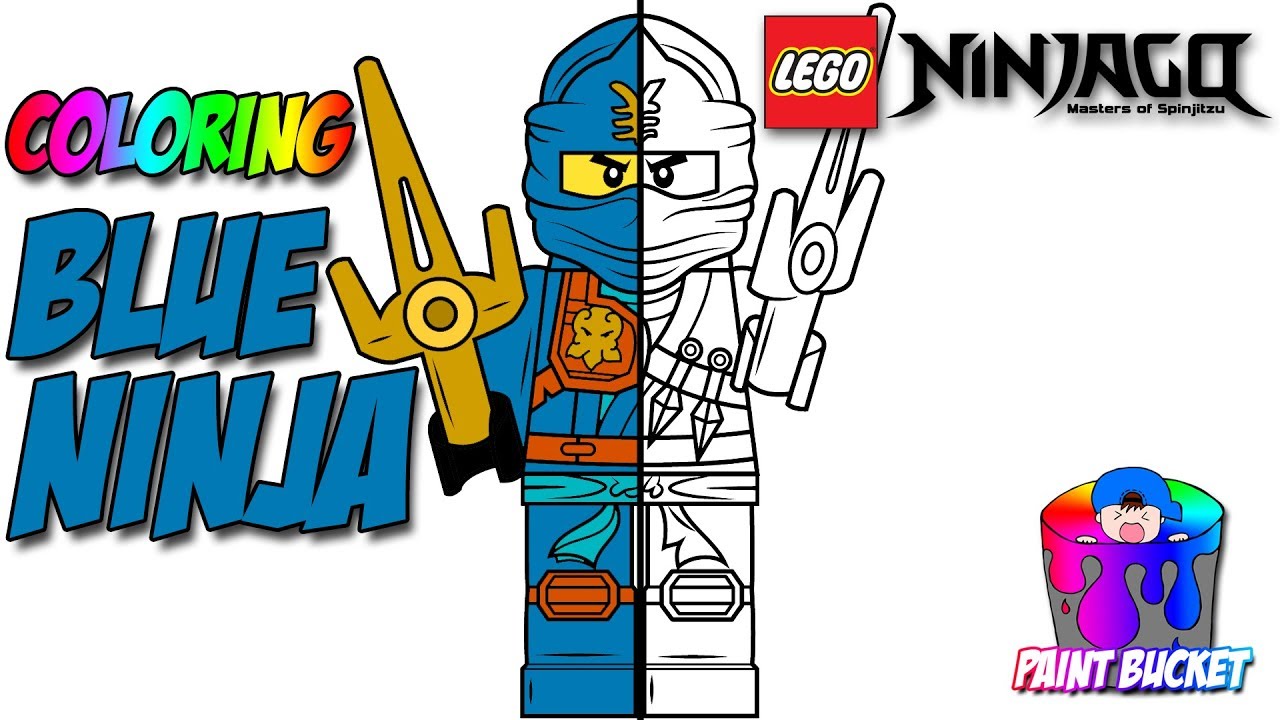 Lego ninjago jay the blue ninja coloring page