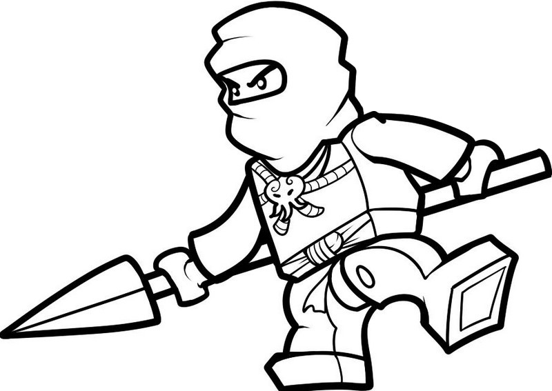 Coloring page ninjago jay