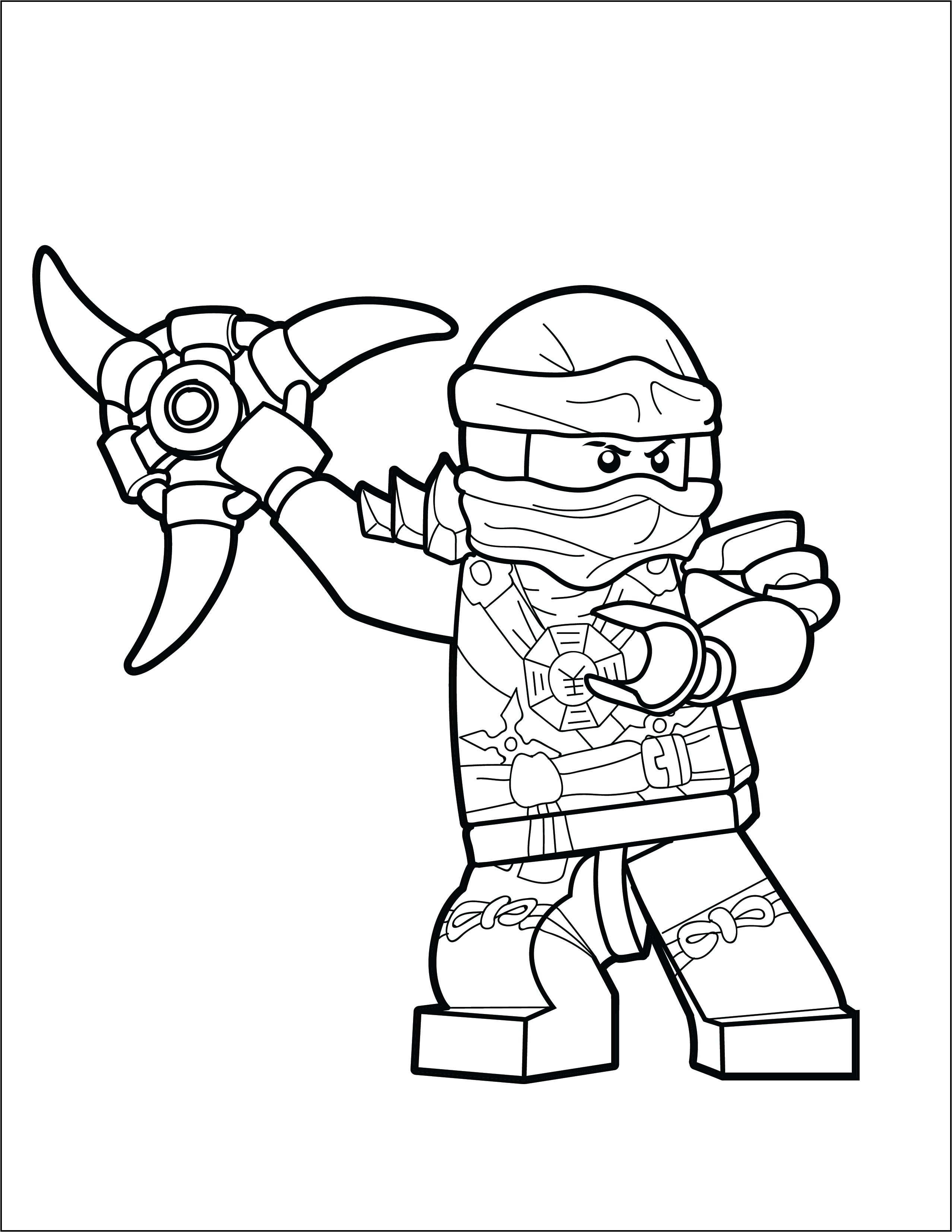 Lego ninjago coloring page