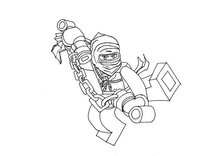 Ninjago lego jay coloring pages