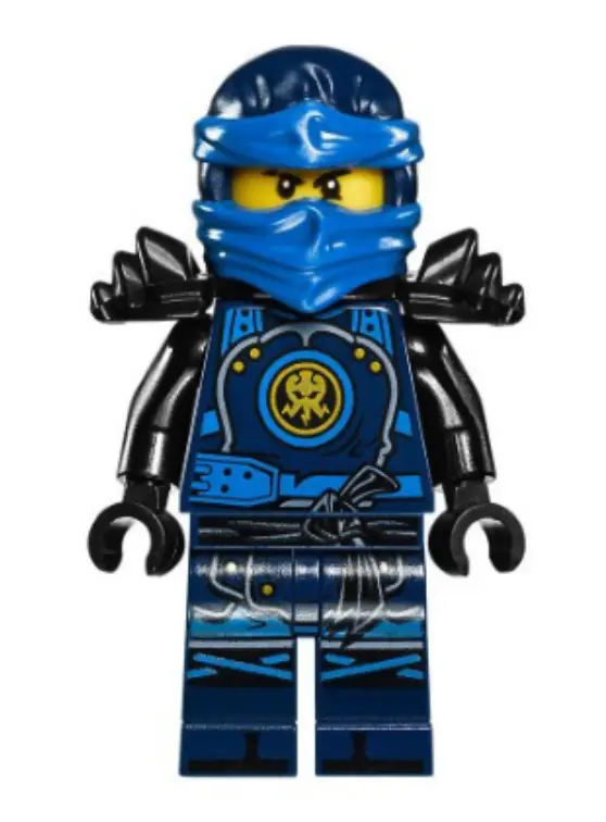 Lego jay hands of time black armor ninjago minifigure