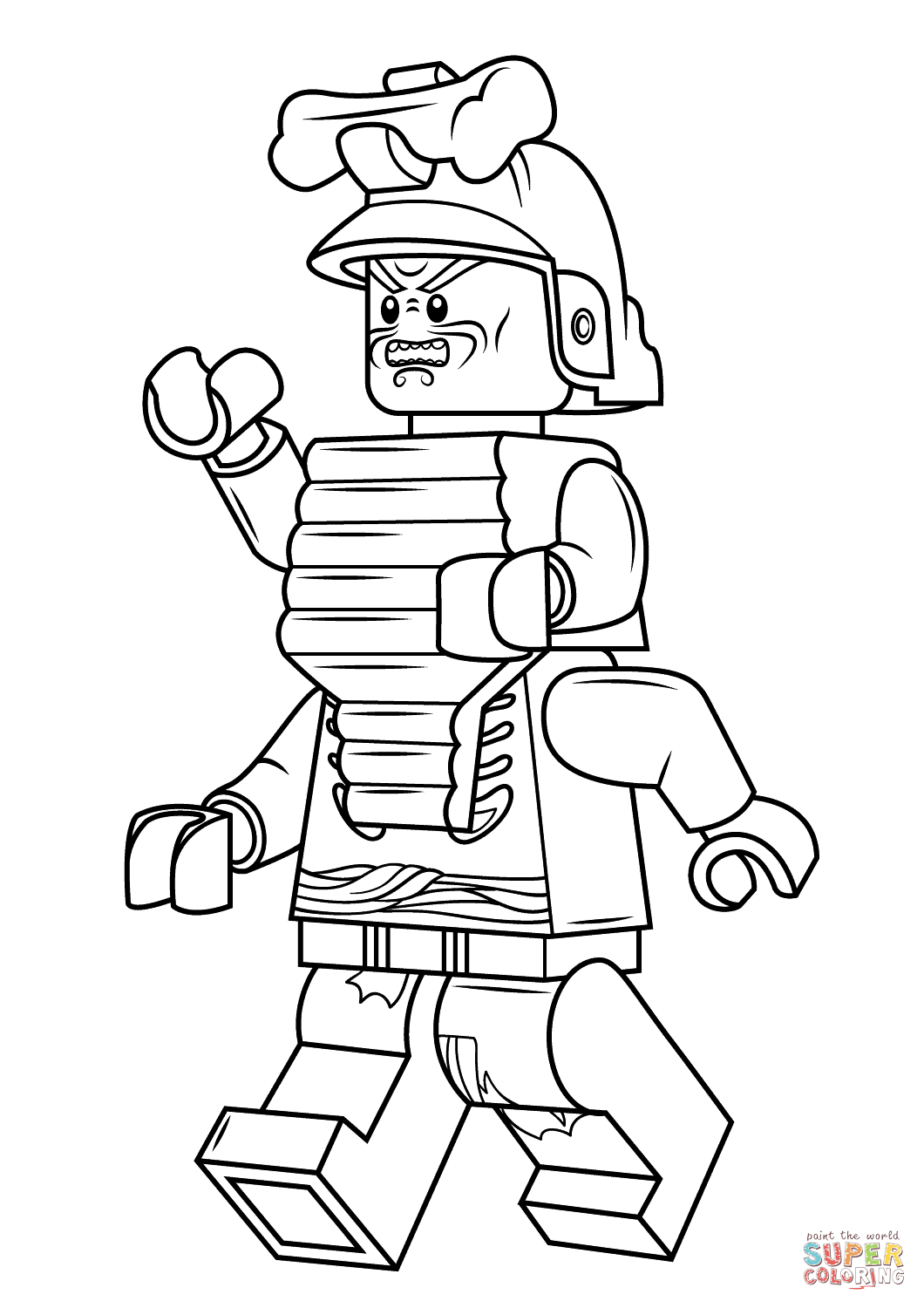 Lego ninjago lord garmadon coloring page free printable coloring pages