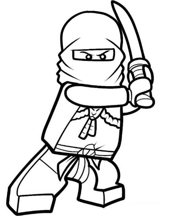 Coloring page ninjago kai