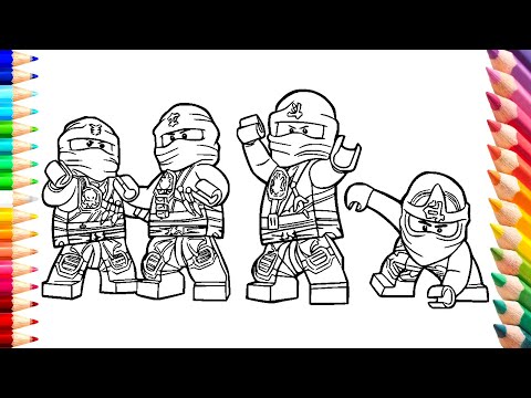 Ninjago ninjas coloring pages lego ninjago color team coloring