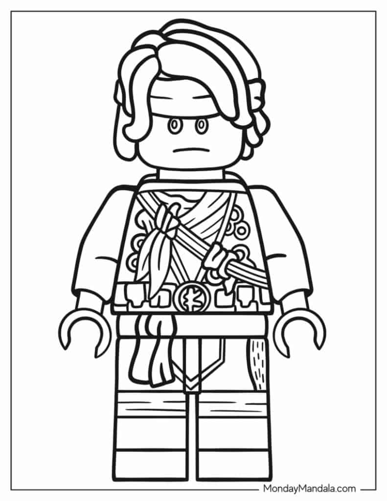 Lego ninjago coloring pages free pdf printables