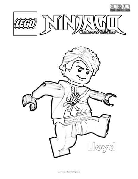 Lloyd lego ninjago coloring page