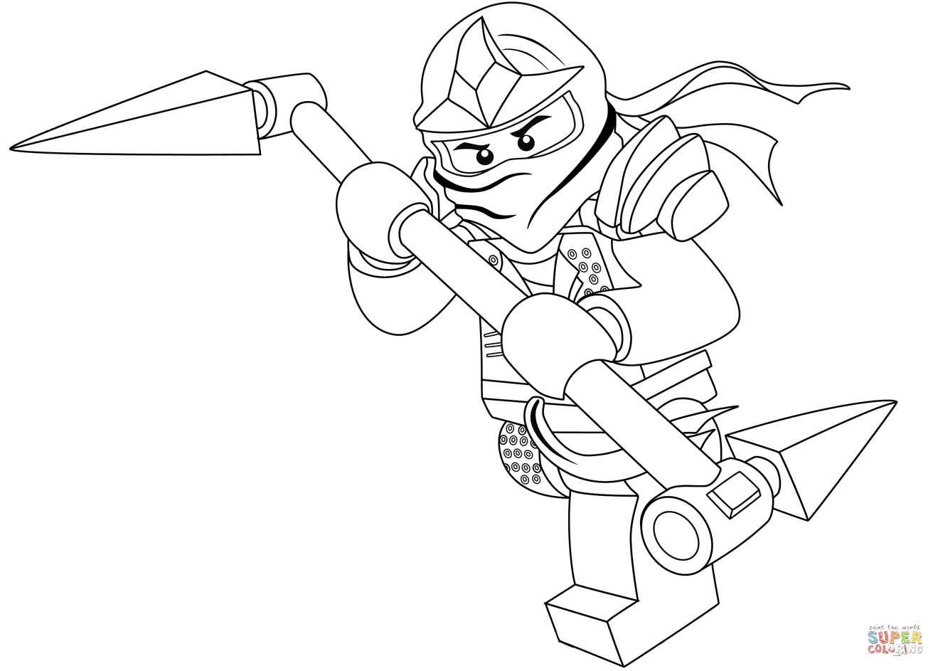 Ninjago lloyd coloring page free printable coloring pages