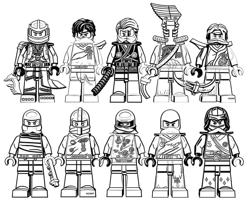 Ninjago coloring pages