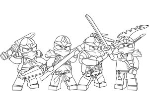 Lego ninjago character coloring page