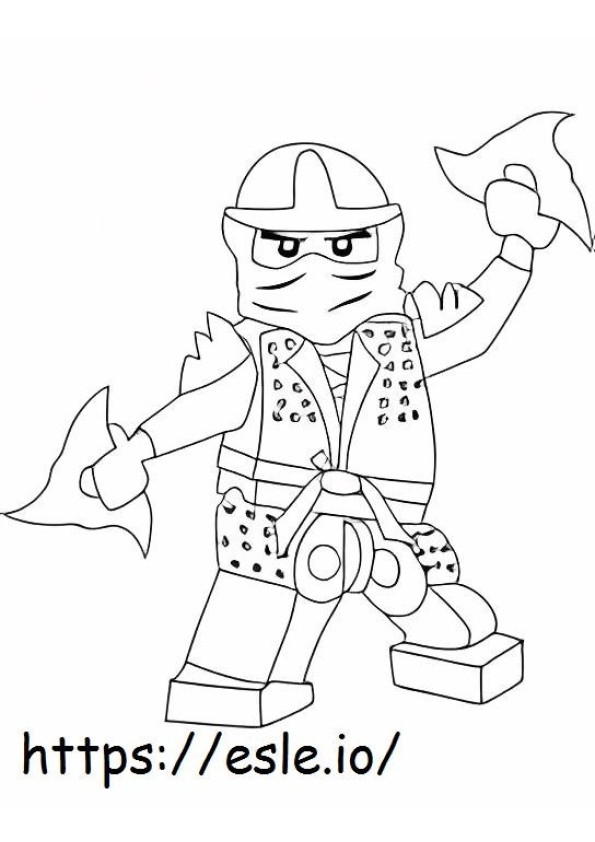 Ninjago green ninja coloring page